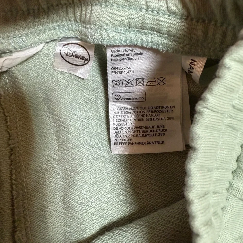Disney x H&M Kids Light Green Sweatpants – Pluto Graphic – Size 10–11Y
